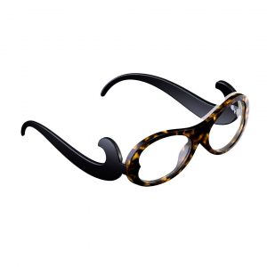 sleeg completo con astine color nero e clip occhiale da vista color havana