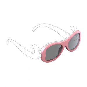 clip occhiale da sole color rosa