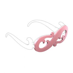 clip barocco color rosa