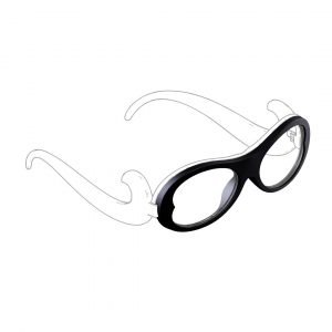 clip occhiale da vista color nero