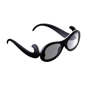 sleeg completo con astine color nero e clip occhiali da sole color nero