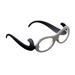 sleeg completo con astine color nero e clip occhiale da vista color grigio